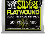 Ernie Ball Bass Guitar Strings Regular Slinky Flatwound Set .050 - .105
