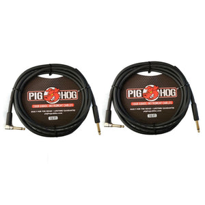 Pig Hog 10ft High Performance Right-Angle Instrument Cable