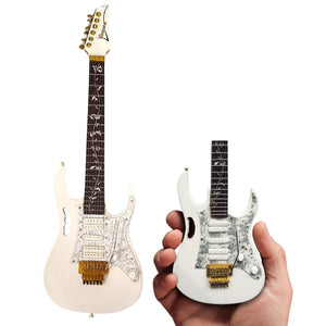 Axe Heaven Steve Vai Signature White Jem Mini Guitar Replica, SV-130