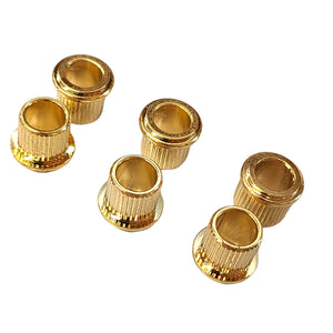 Kluson 6mm Tuner Bushings For Deluxe Or Supreme Series Tuning Machines, Gold