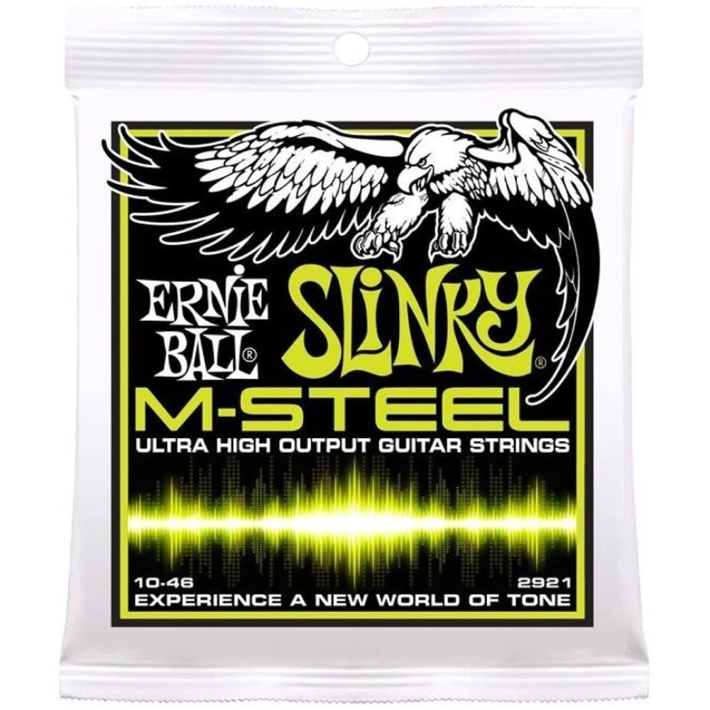 Ernie Ball P02921 M-Steel Regular Slinky Electric Guitar String Set