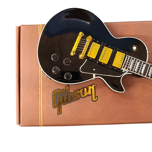 Axe Heaven Custom Ebony Gibson LP Mini Guitar Replica GG-123