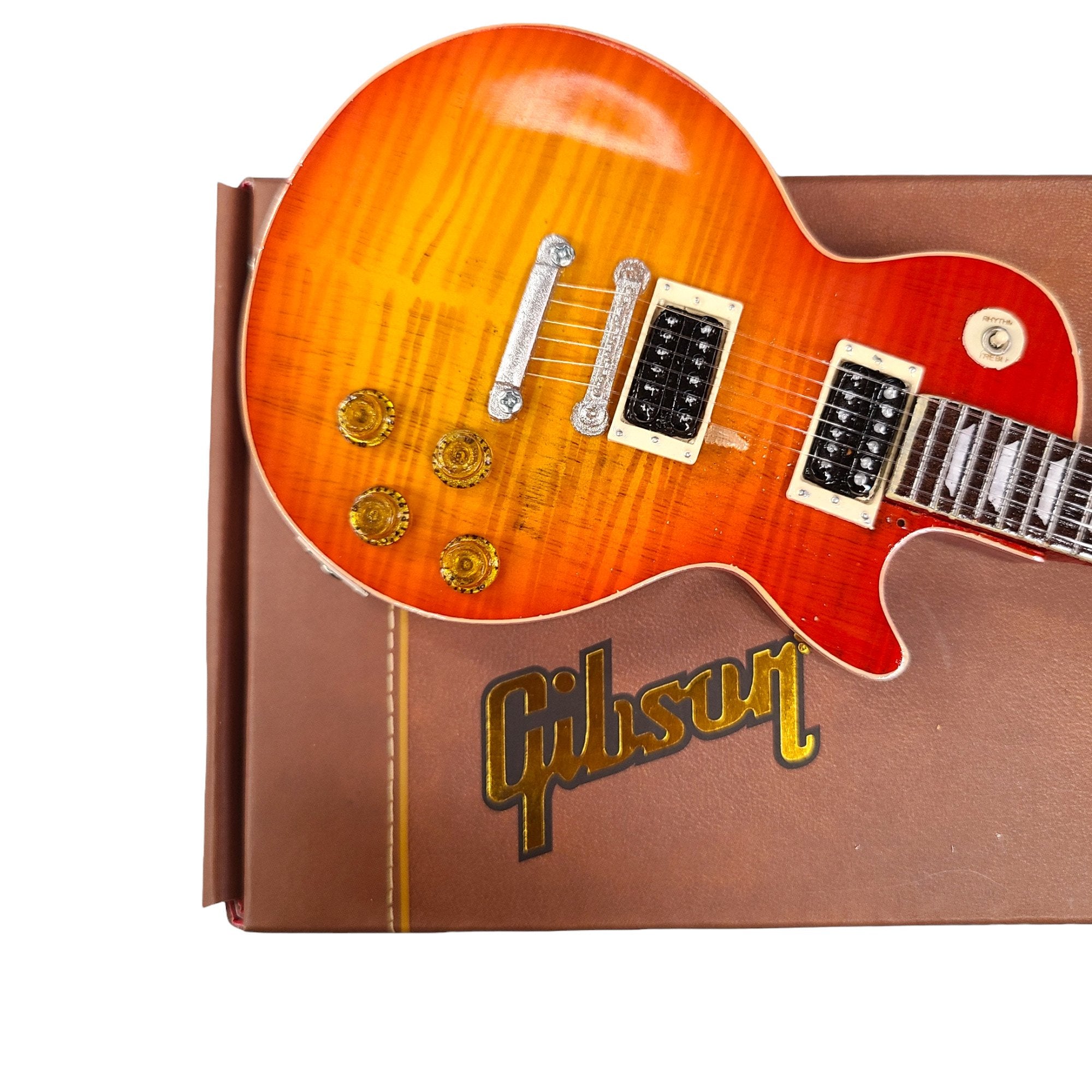 Axe Heaven Duane Allman 1959 Gibson Les Paul Cherry Sunburst Mini Guitar Replica, GG-133