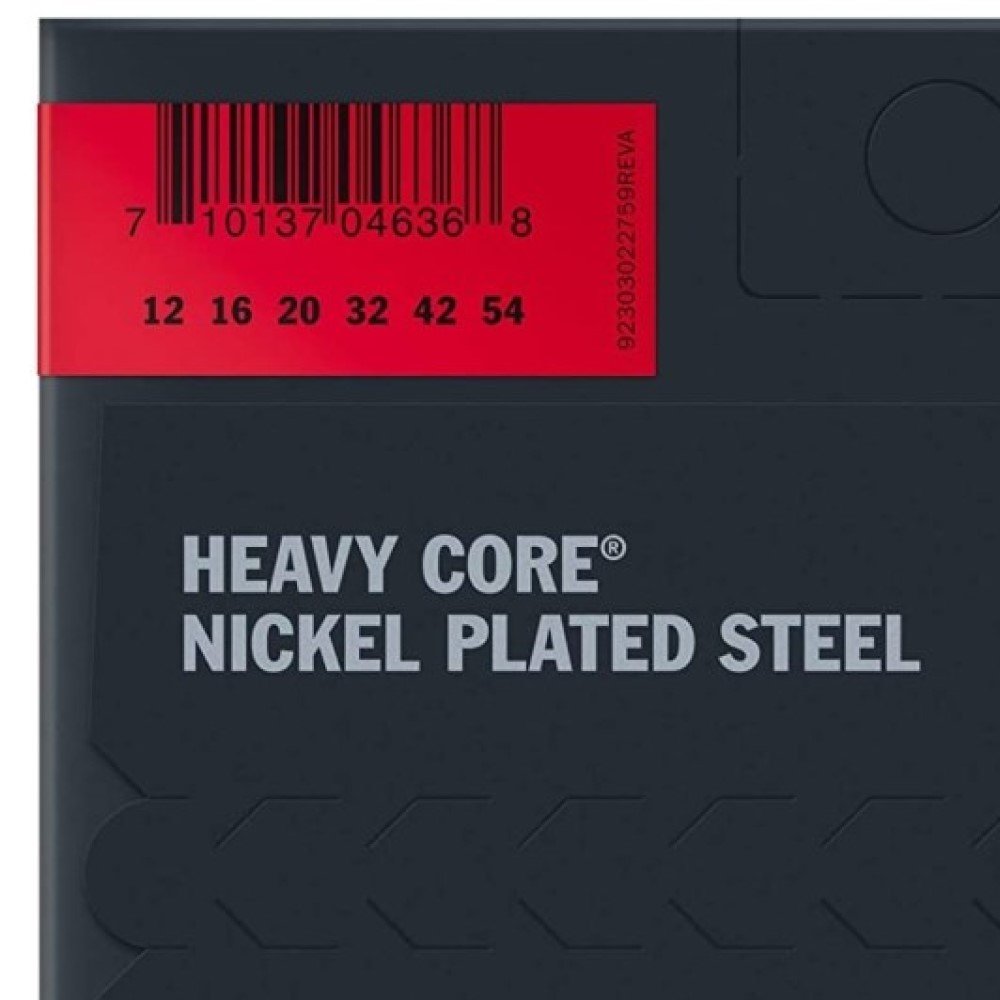 Dunlop Heavy Core Nickel Wound Guitar Strings, Heaviest, .012–.054