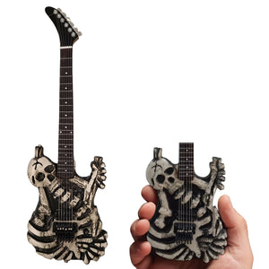 Axe Heaven George Lynch J Frog Skull & Bones Mini Guitar Replica 