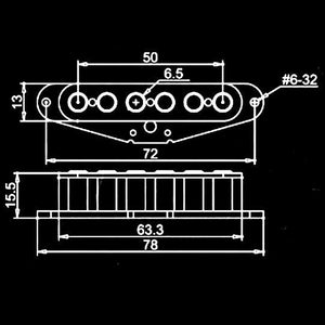 Artec Tele Guitar Electric Pickup TFC65 Large Pole Ceramic Magnet 8K Ohms