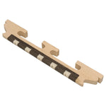 Golden Gate Deluxe 5-String Banjo Bridge With Bone Inserts, 1/2" High