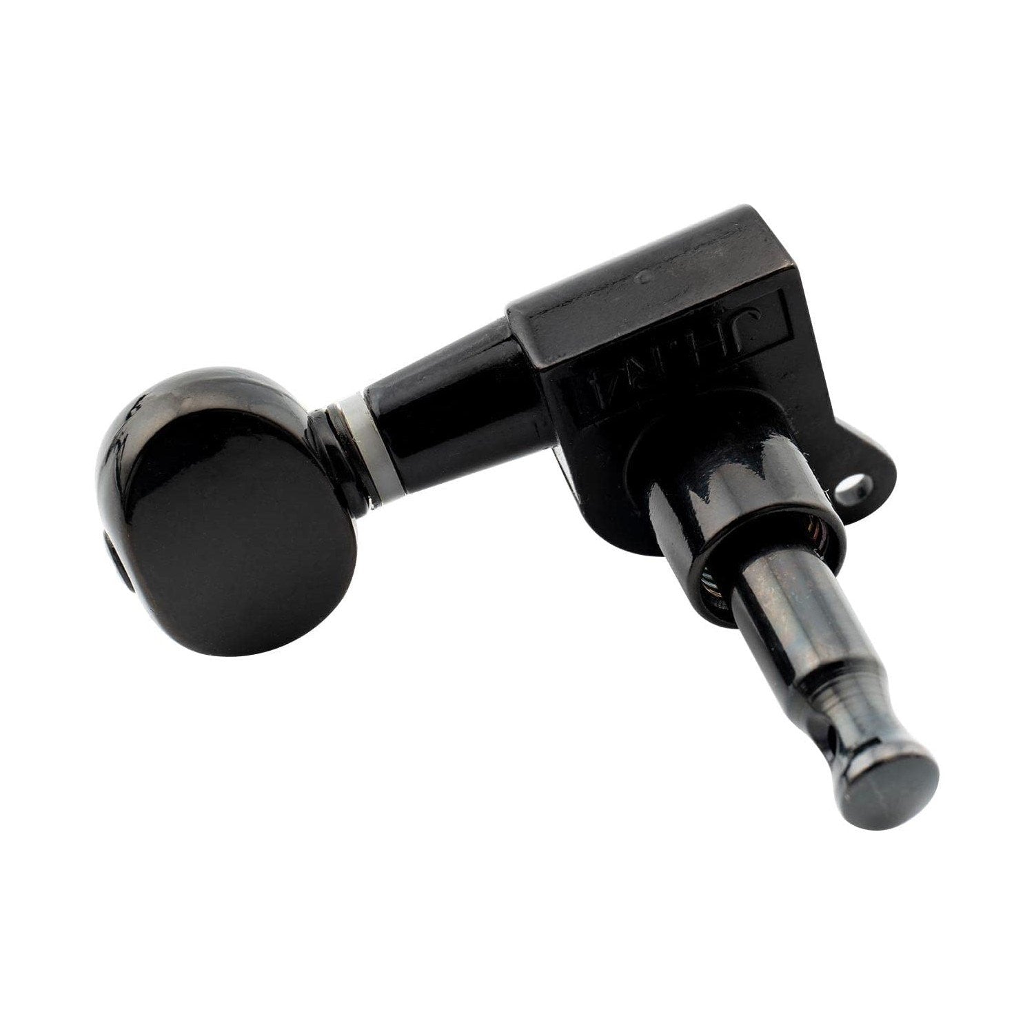 6-In-Line Right Hand Guitar Tuning Pegs, Black
