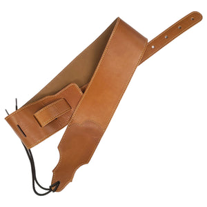 Brown Synthetic Wide Leather Strap