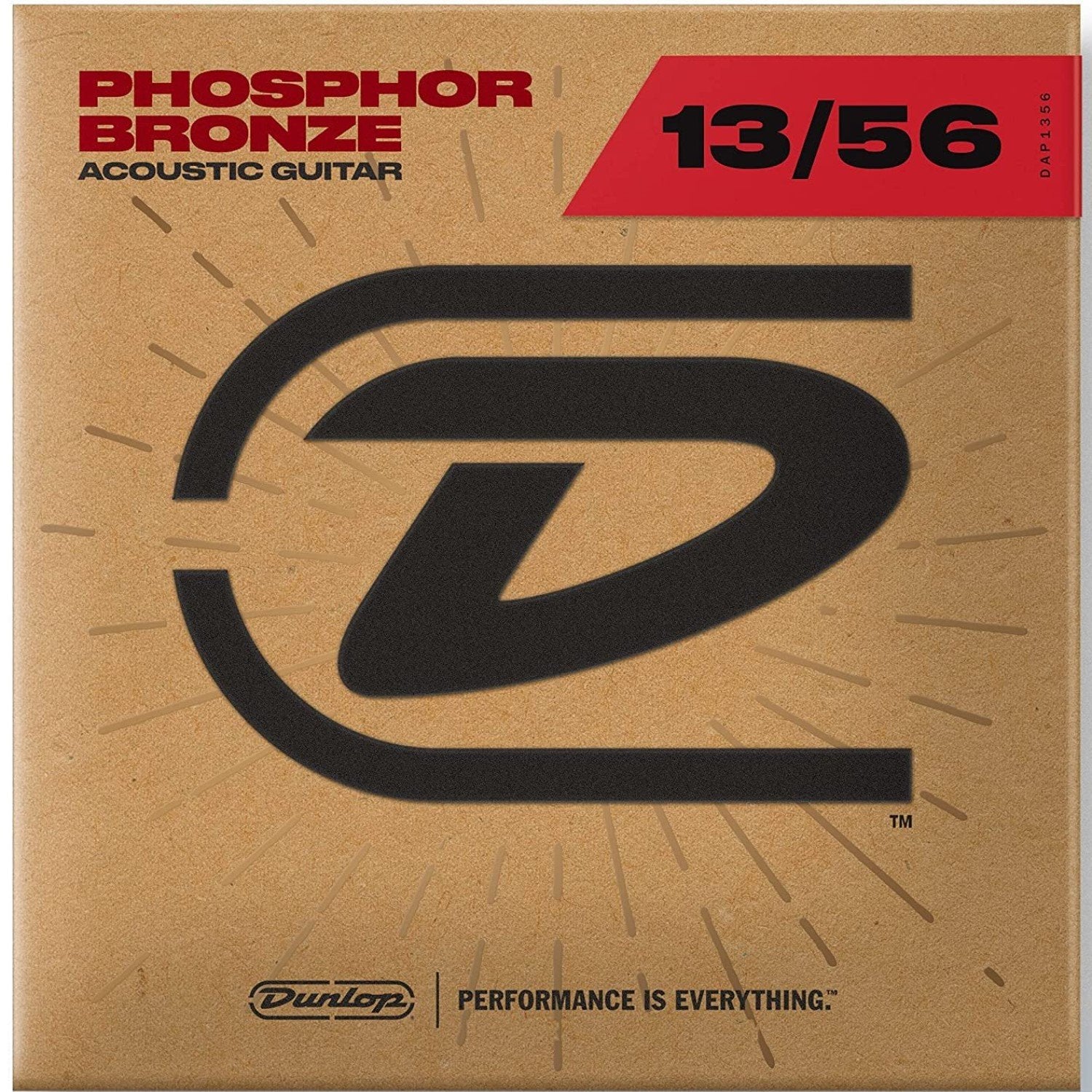 Dunlop Phosphor Bronze Medium Acoustic Guitar Strings, .013-.056