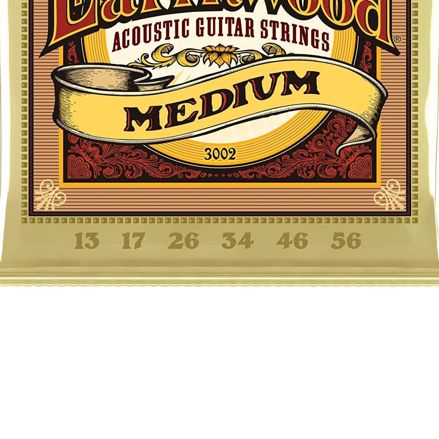 Ernie Ball Earthwood Medium 80/20 Bronze Acoustic Guitar Strings 3-pack, 13-56 Gauge (P03002)