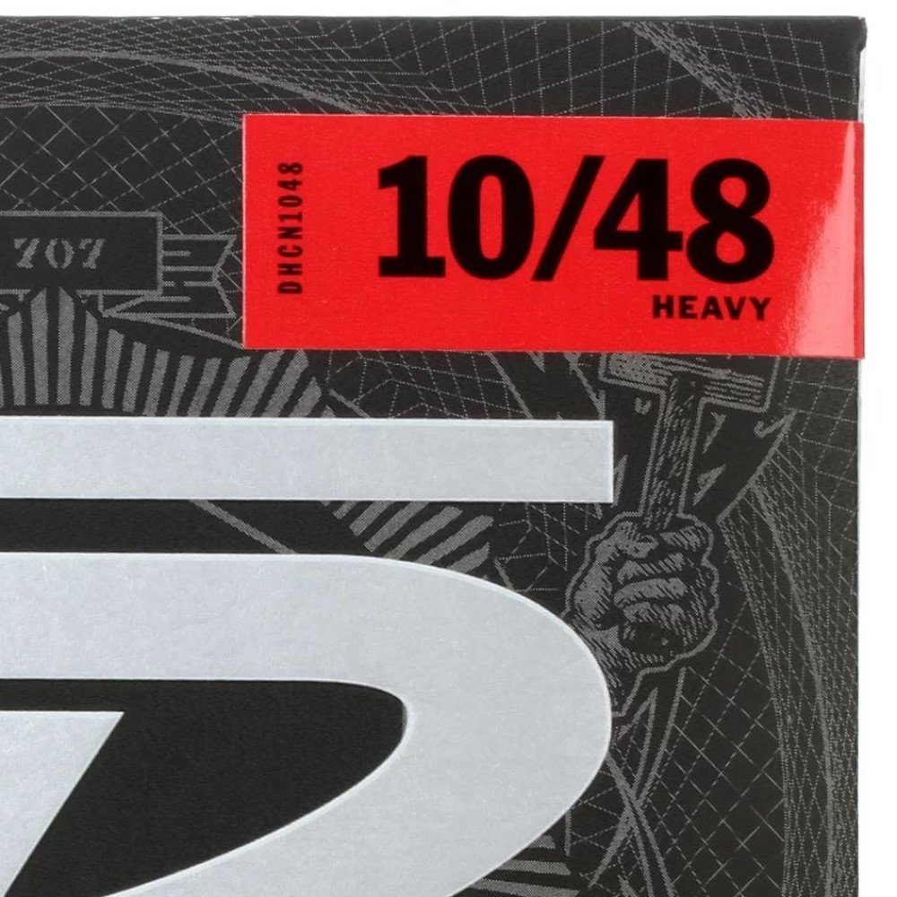 Dunlop DHCN1048 Heavy Core Nickel Wound Guitar Strings Heavy .010–.048