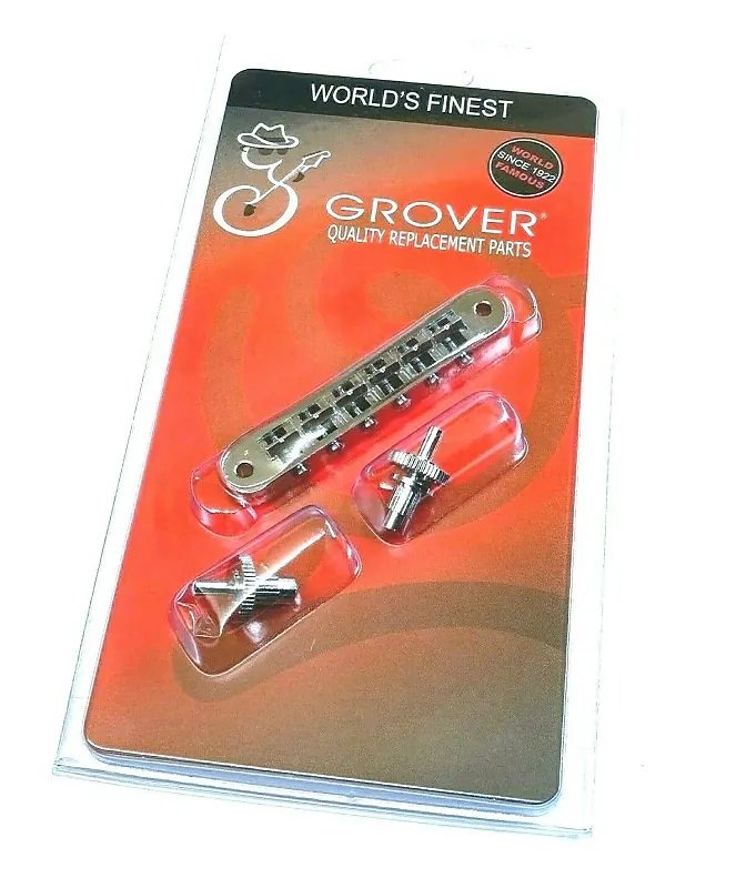 Grover Les Paul Guitar Bridge Tailpiece Set Chrome ABR1 510C 520