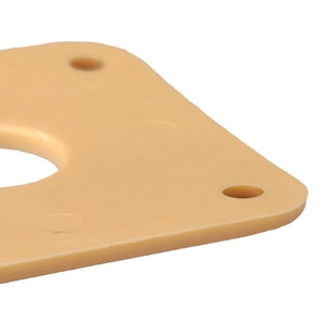 WD Music Square Curved Input Jack Plate, Cream
