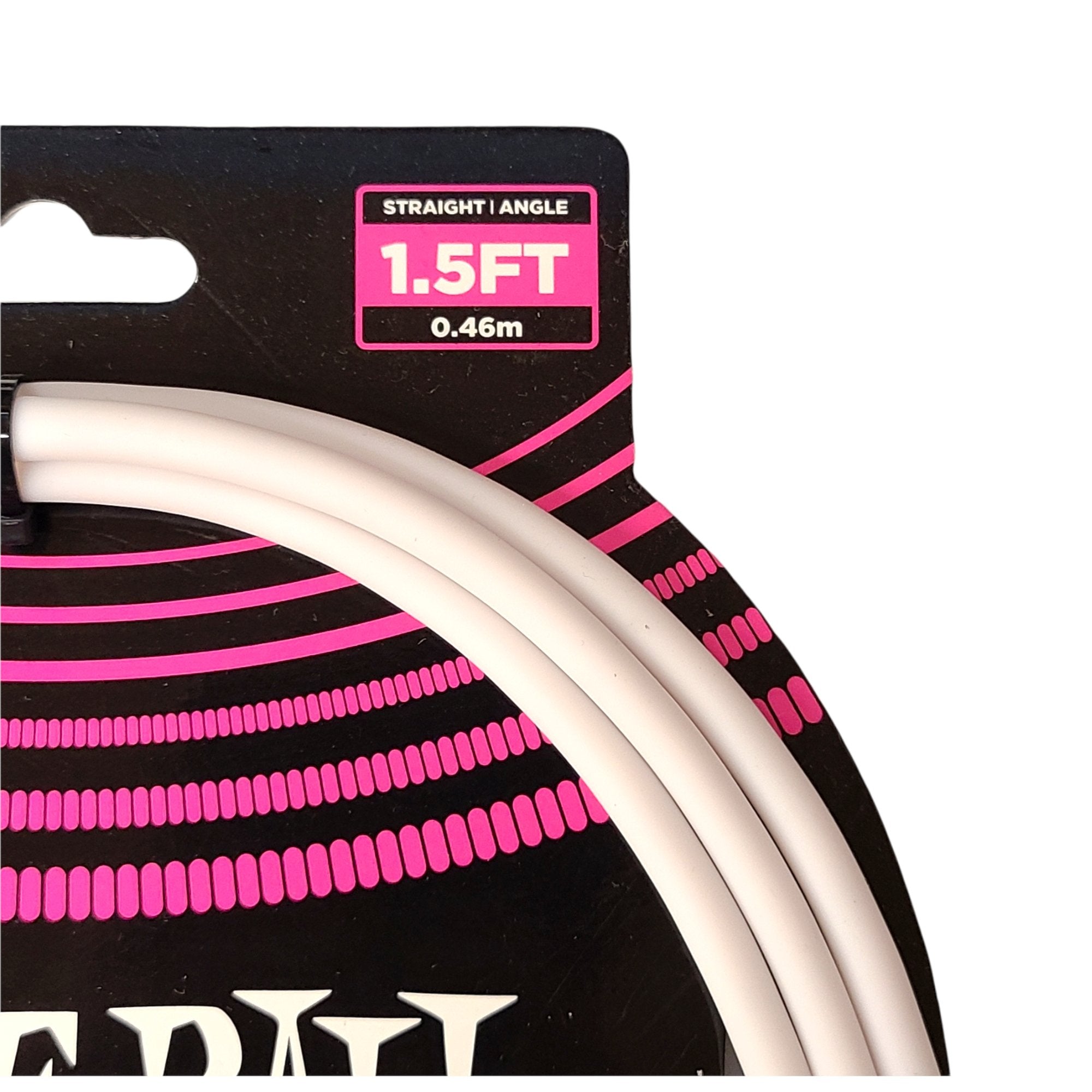 Ernie Ball 1.5ft Instrument Patch Cable, White