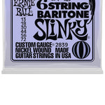 Ernie Ball 6-String Baritone Slinky Nickel Wound Guitar String Set, .013 -.072