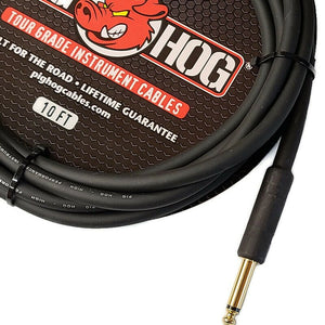 Pig Hog 10ft High Performance Right-Angle Instrument Cable