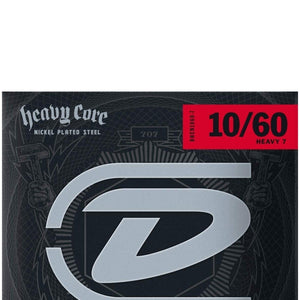 Dunlop Heavy Core NPS 10/60 7-Strings Electric Guitar Strings, .010–.060
