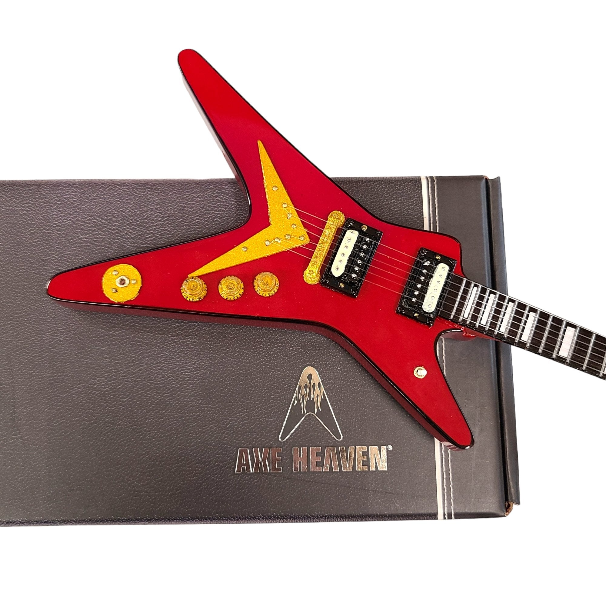 Axe Heaven Classic Dean Vintage Red ML Mini Guitar Replica DG-248