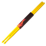 Yellow Drum Sticks Pair 5A Drumsticks Plastic Lightweight Fitness Exercise 4oz