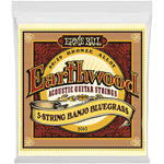 Ernie Ball Banjo 5 Strings Stainless Set Earthwood 80/20 Bronze Loop 2063