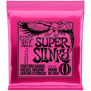 Electric Guitar Strings Ernie Ball 2220 Slinky Nickel Super Medium Pink Pack