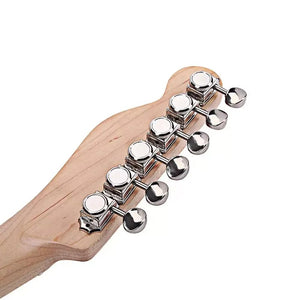 6-In-Line Locking Guitar Tuning Pegs, Nickel