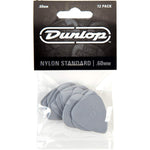 Dunlop Standard Nylon .60mm Guitar Picks, 12 Pack