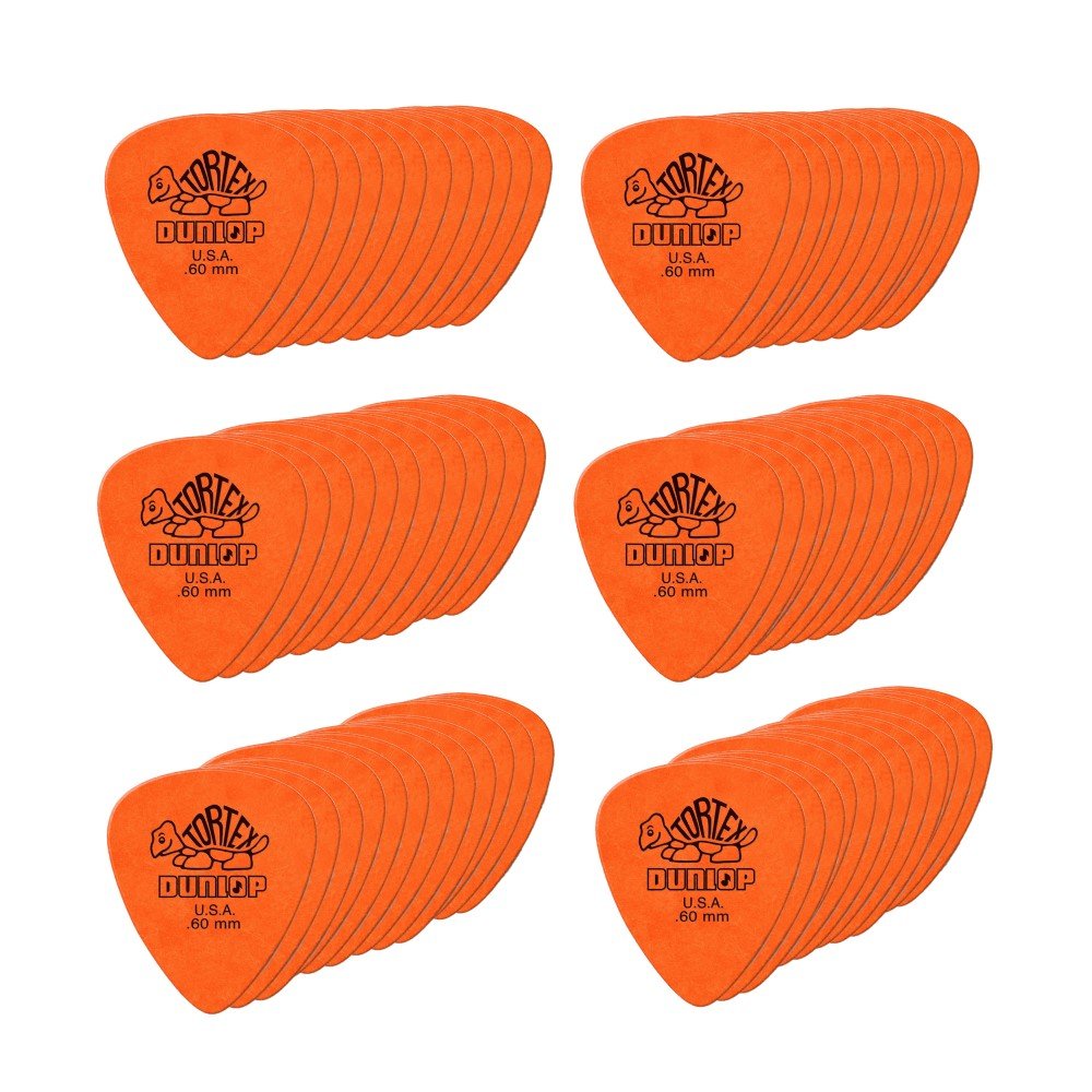 12 X Dunlop Tortex TIII Guitar Picks Plectrums - 0.60mm Orange In A Pick Tin | UK - Foto 6