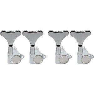 4-in-line Right Handed Bass Tuning Pegs, Chrome