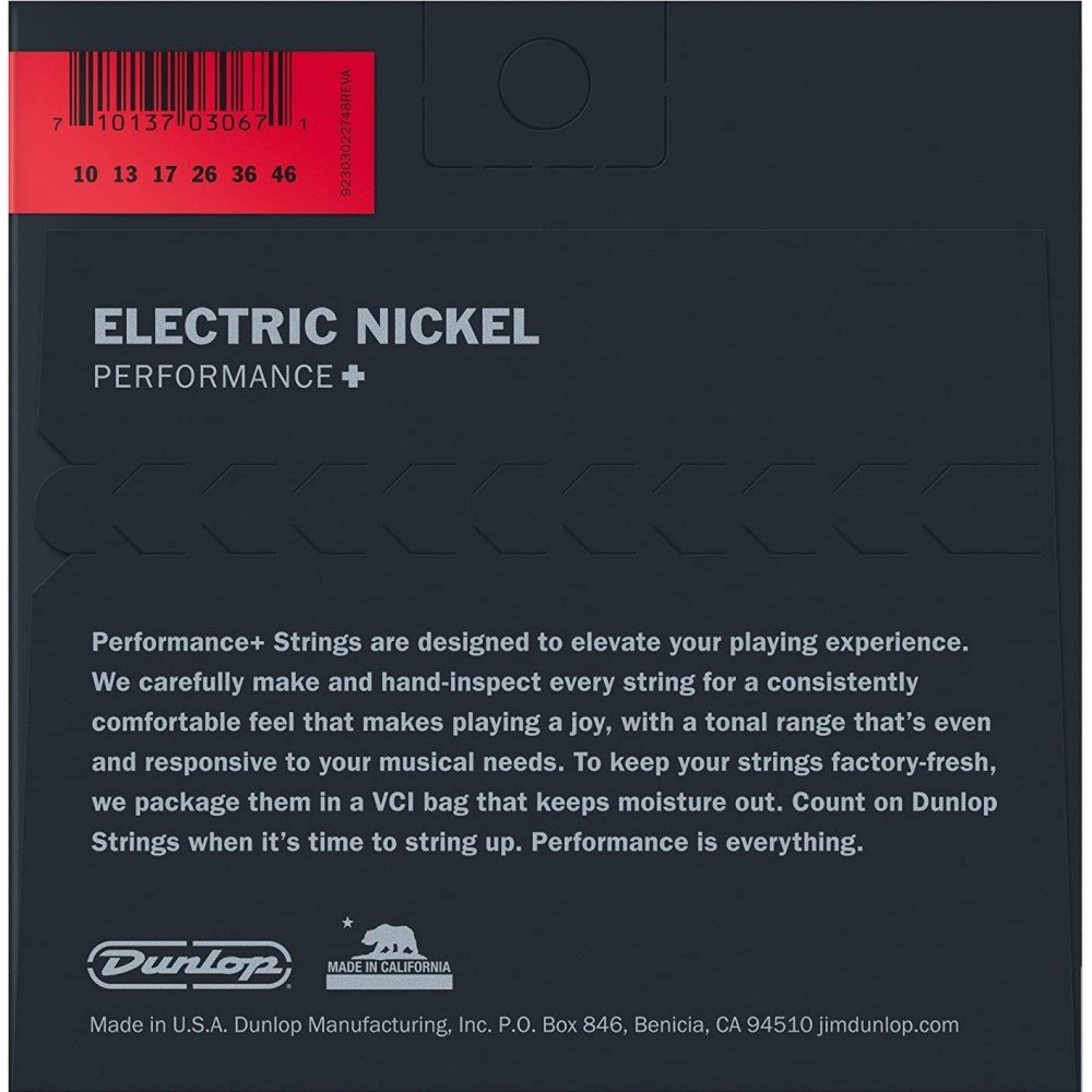Dunlop Performance Plus Nickel Electric Guitar Strings Medium .010–.046