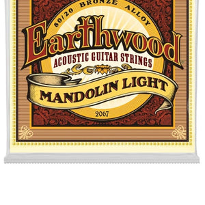 Ernie Ball Earthwood Mandolin 80/20 Bronze Loop End Set, .009 - .034