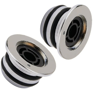 Metric Chrome Plated Dome Guitar Knobs for Strat