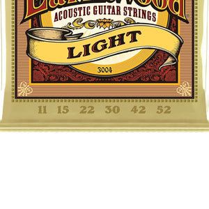 Ernie Ball Earthwood Light 80/20 Bronze Acoustic Guitar Strings 3-pack, 11-52 Gauge (P03004)