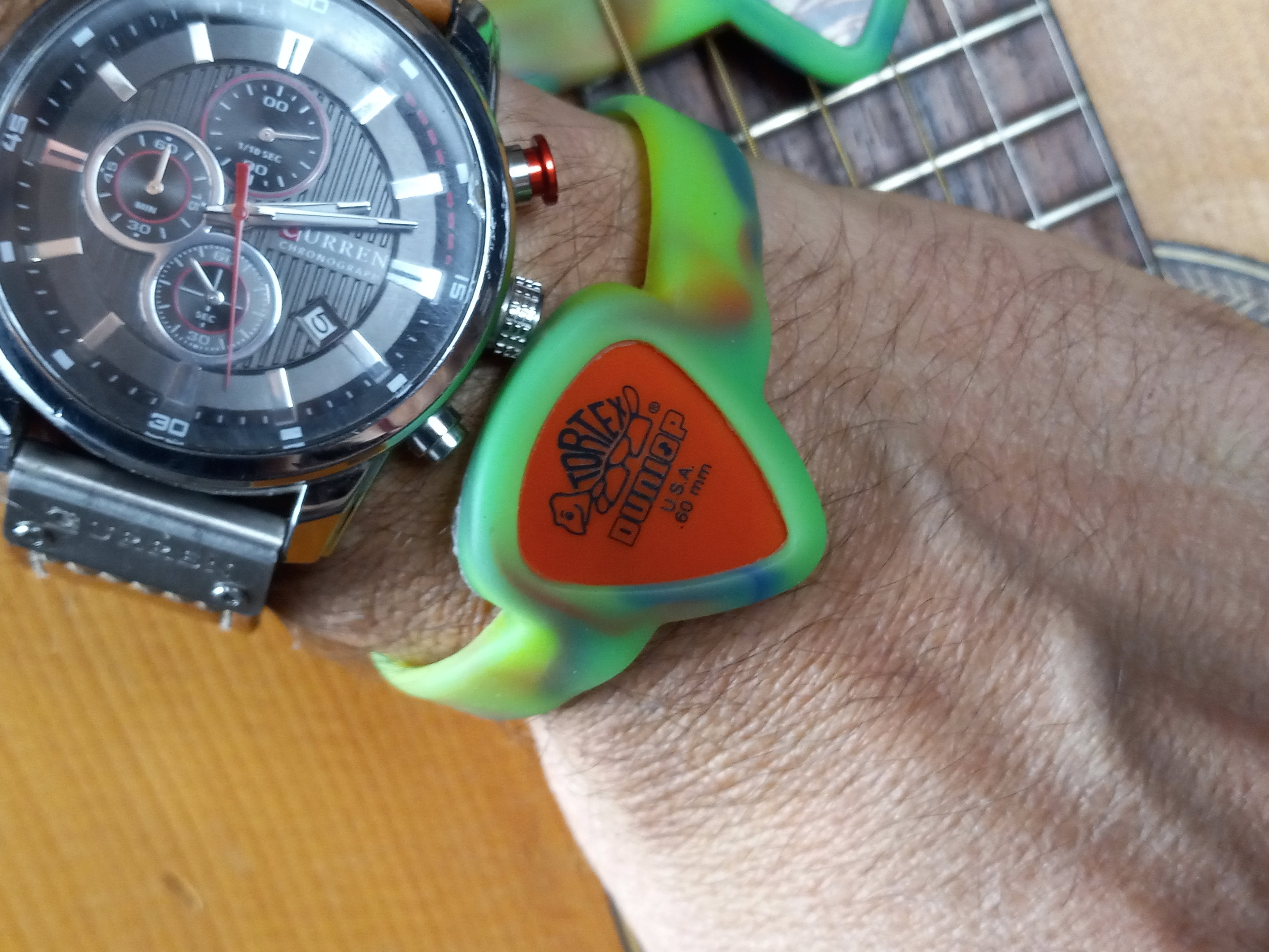 Tie Dye Rubber Guitar Pick Bracelet