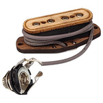 4 String Cigar Box Guitar Wooden Pickup Bundle with Hard-tail Bridge