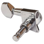 Jin Ho 6 In line Locking Guitar Tuning Pegs, Chrome
