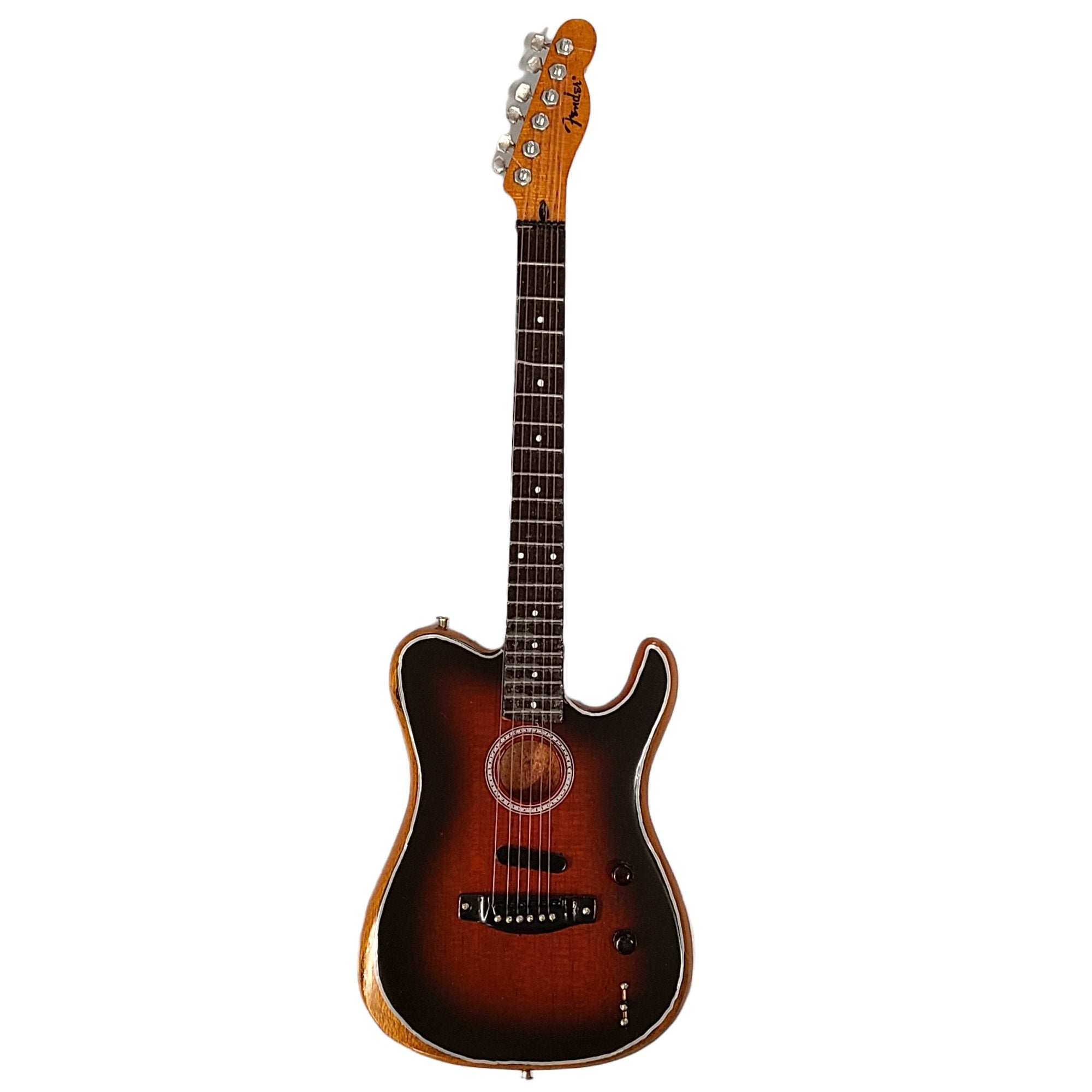 Axe Heaven Sunburst Fender Acoustisonic Telecaster Mini Guitar Replica FT-014