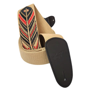 Henry Heller 2" David Hale Feather Guitar Strap