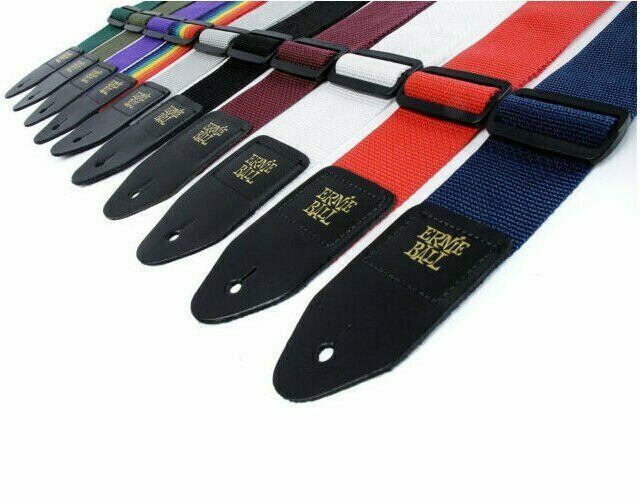 Ernie Ball Polypro Guitar Strap Acoustic Electric Black Red White Purple More