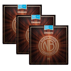 D'Addario NB1253 Nickel Bronze Light Acoustic Strings, .012-.053