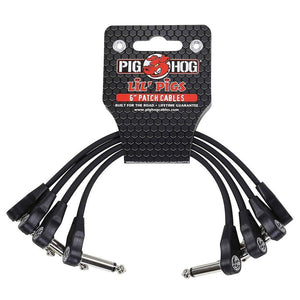 Pig Hog Low Profile Flat 6" Right-Angle Patch Cables