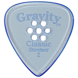 Gravity Picks Polished Blue Classic Pick, 4Pk