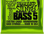 Ernie Ball Regular Slinky Nickel Round Wound 5-String Bass Set, .045-.130