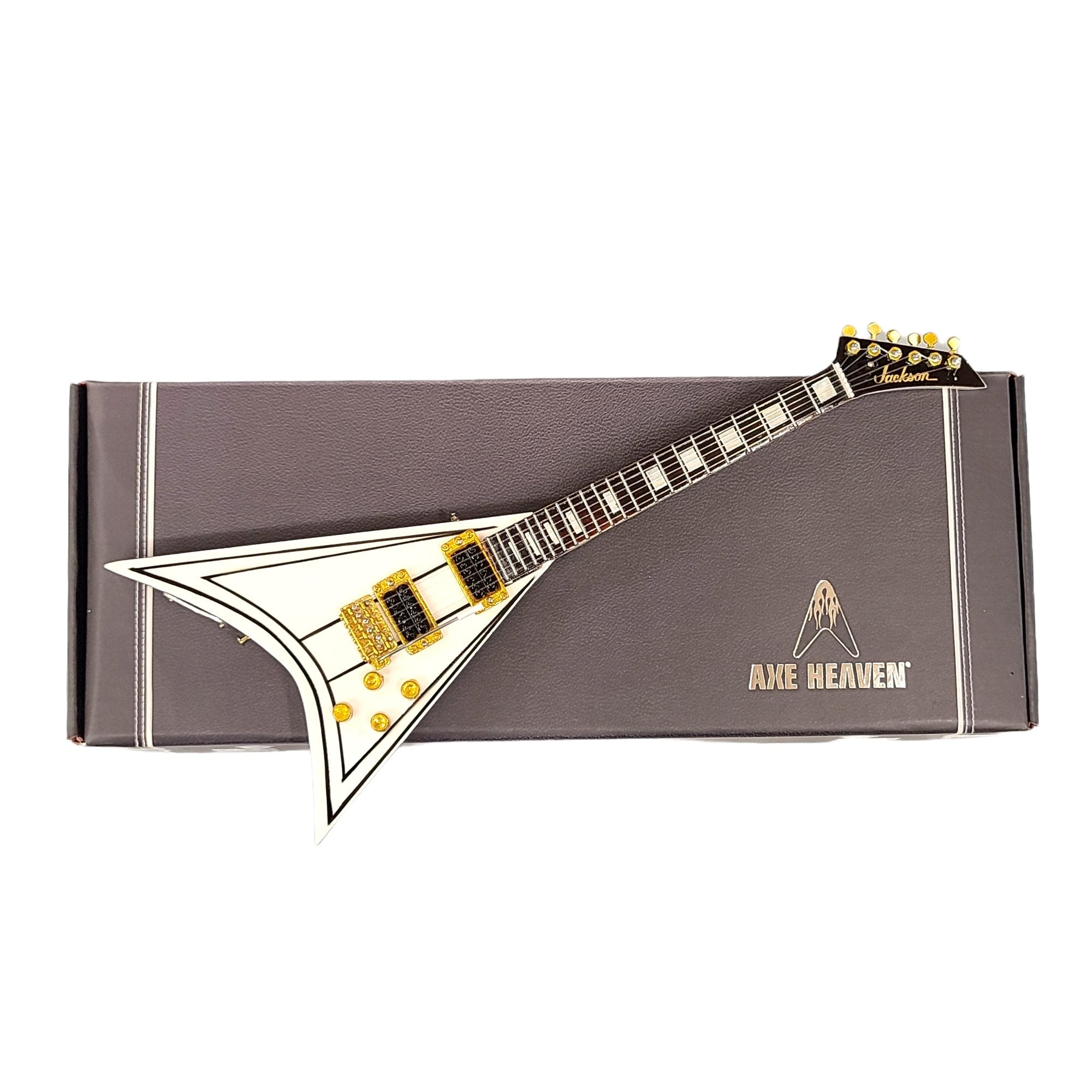 Axe Heaven Randy Rhoads White Flying V Mini Guitar Replica RR-086