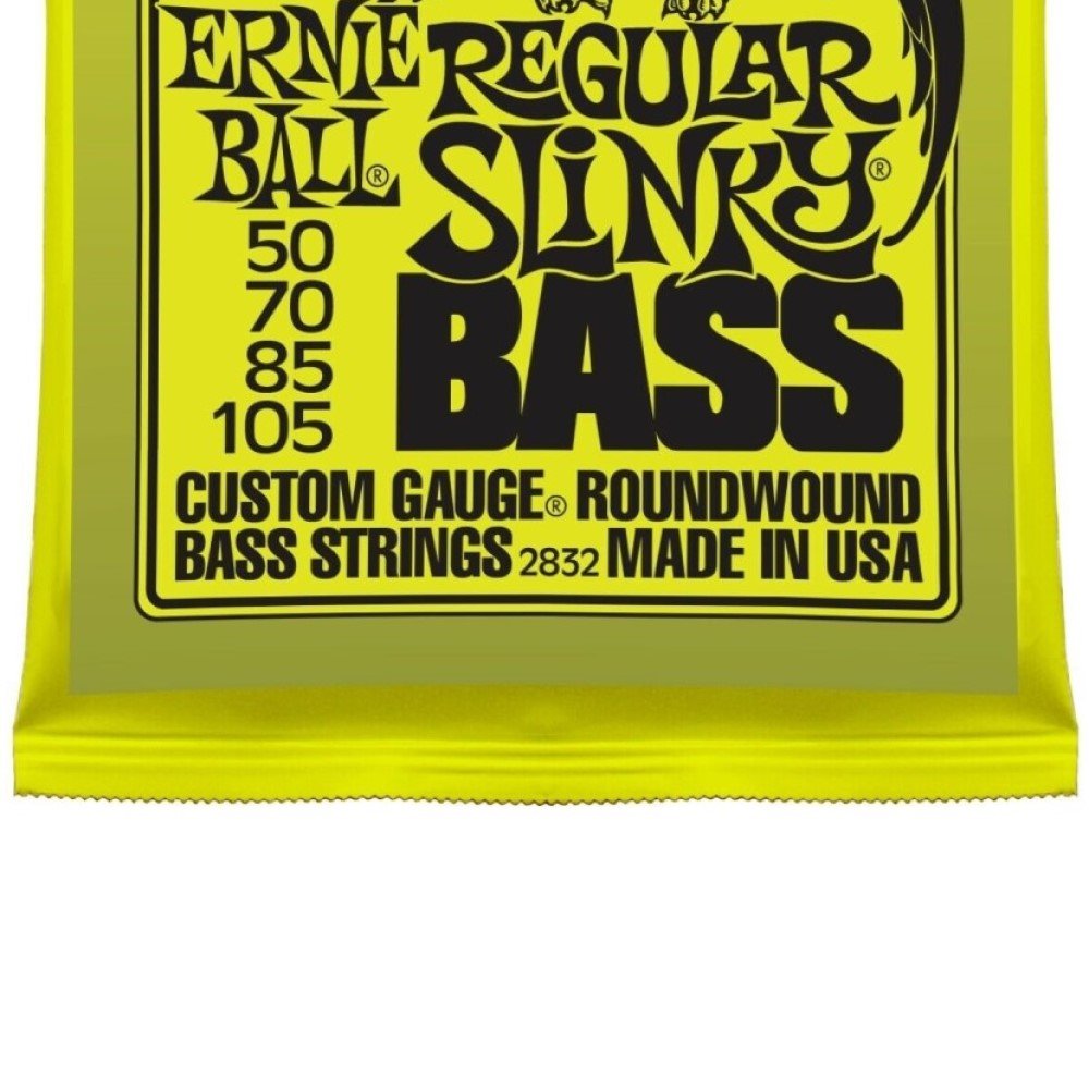 Ernie Ball 2832 Regular Slinky Nickel Wound Bass Strings, .050-.105