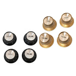 Gold Top Hat Speed Control Knobs Les Paul Volume Tone Knobs Metric Size Plastic