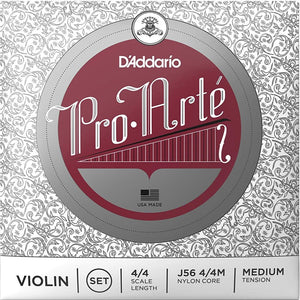 D'Addario Pro-Arte Violin String Set, 4/4 Medium Tension