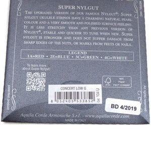 Aquila 104U Super Nylgut Concert Low-G Tuning Ukulele Strings