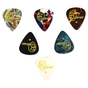 D'Andrea Classic Celluloid Guitar Picks, 12-PK Collectible Tin, Vintage Assortment